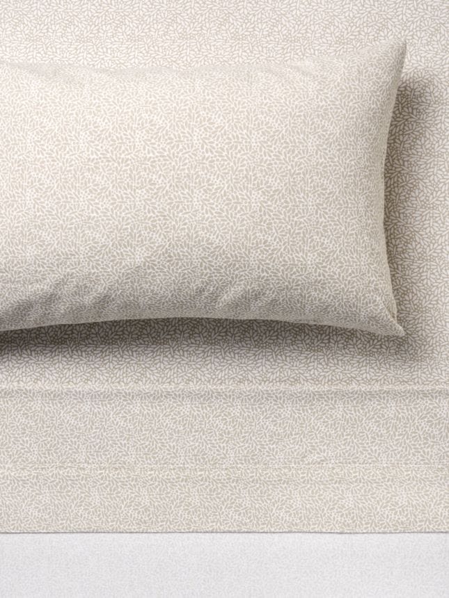 Linen House Duvet Cover Linen House Sally Taupe Flannelette Sheet Set (7041348534361)
