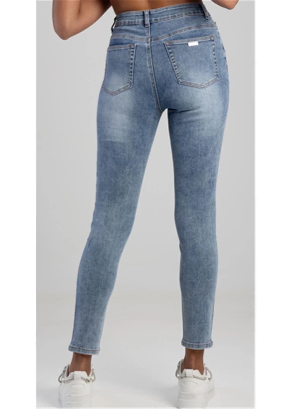 Sissy Boy Julz Mid Wasit Skinny Jean Scatter Bling Med Vintage