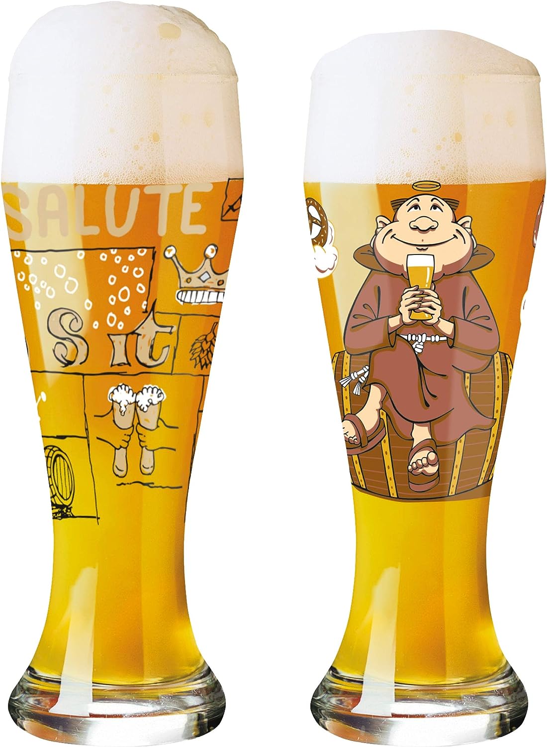 Ritzenhoff Glasses Ritzenhoff Wheat Crystal Glass 645ml Potts And Kathrin Set Of 2 (7389755244633)