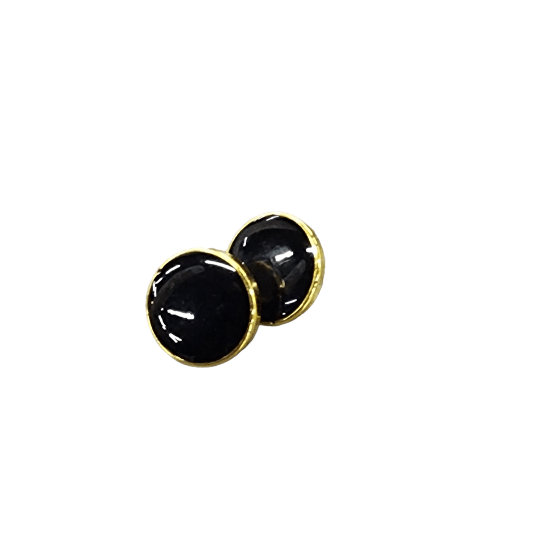 BUTTONS HABBY Small 20in Fancy Button Black & Gold 44185 (7315551551577)