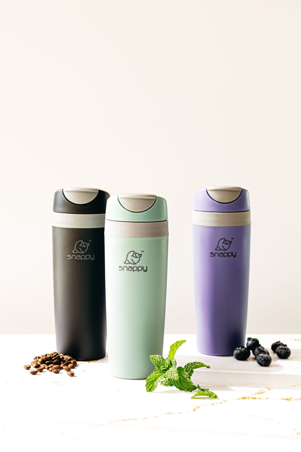 Snappy MUG Snappy Double Wall Plastic Tumbler 473ml Sage SN-DW400S (7306256482393)