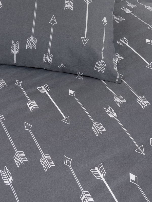 Linen House Duvet Cover Linen House Grey Arrows Duvet Cover Set (4397937786969)
