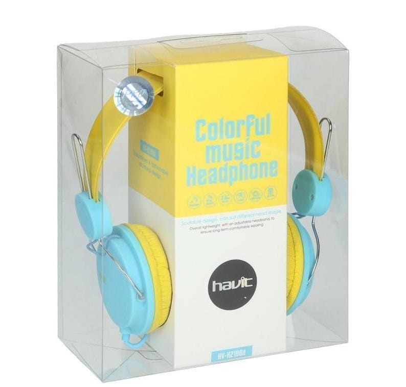HAVIT Headphone Havit HV-H219DYB Headphone - Yellow (6574035435609)