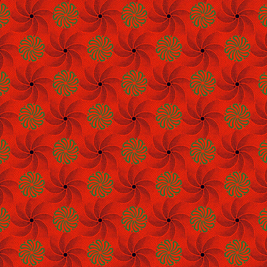 Original 3 Cat Fabric C/W16 DK Orange 90cm