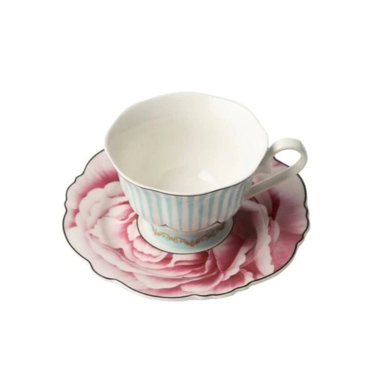 Jenna Clifford MUGS Jenna Clifford Wavy Rose Cup & Saucer JC-7060 (7207598227545)