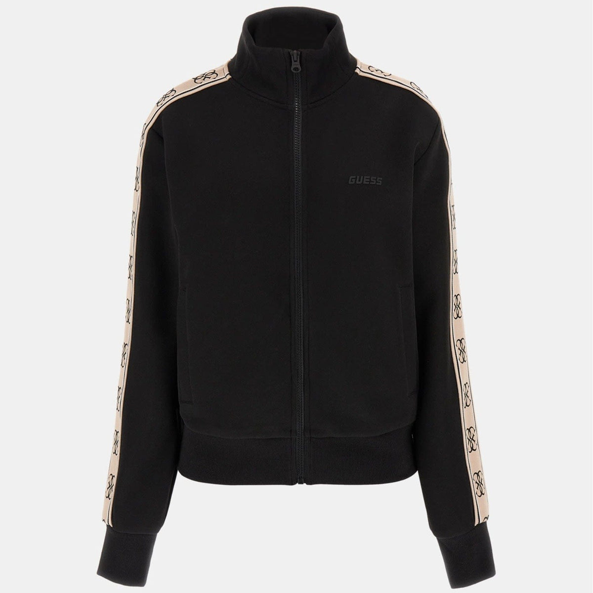 Guess Ladies Sweater Guess Britney Full-Zip Sweatshirt Black