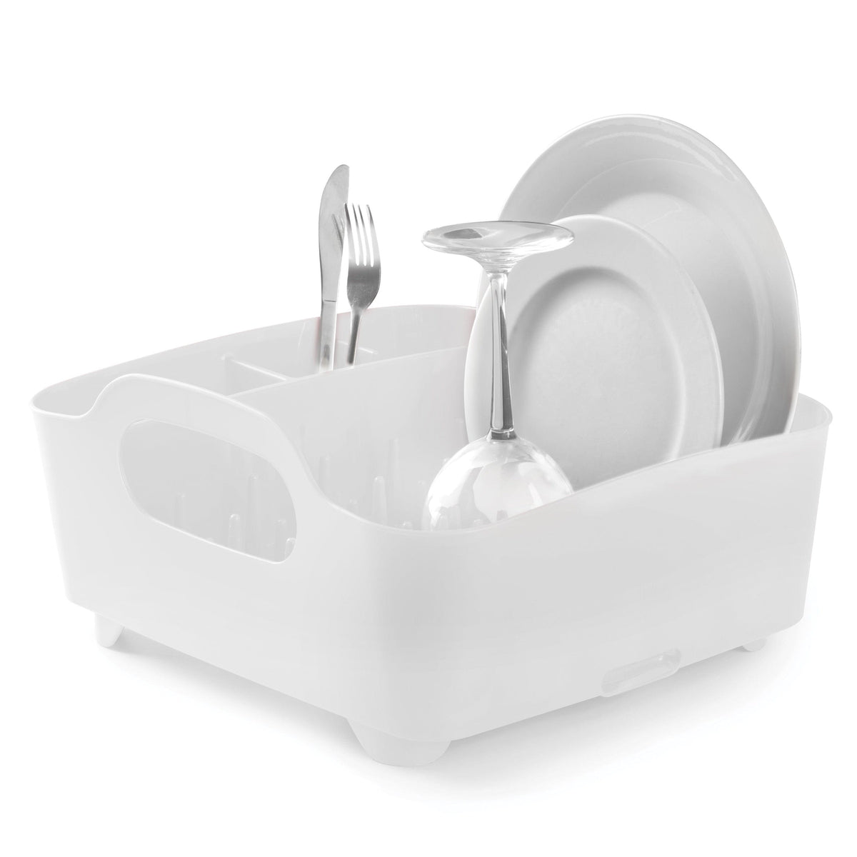 Umbra DISH RACK Umbra Tub Dish Rack White UMB330590660 (7277670662233)