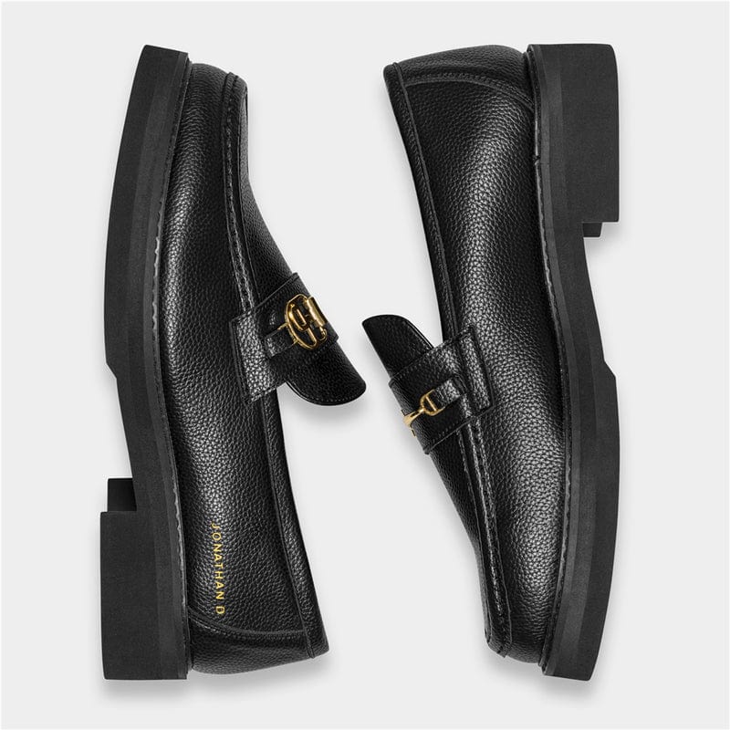 Jonathan D Casual Shoes Jonathan d Winston Pu Loafer Black (7255191879769)