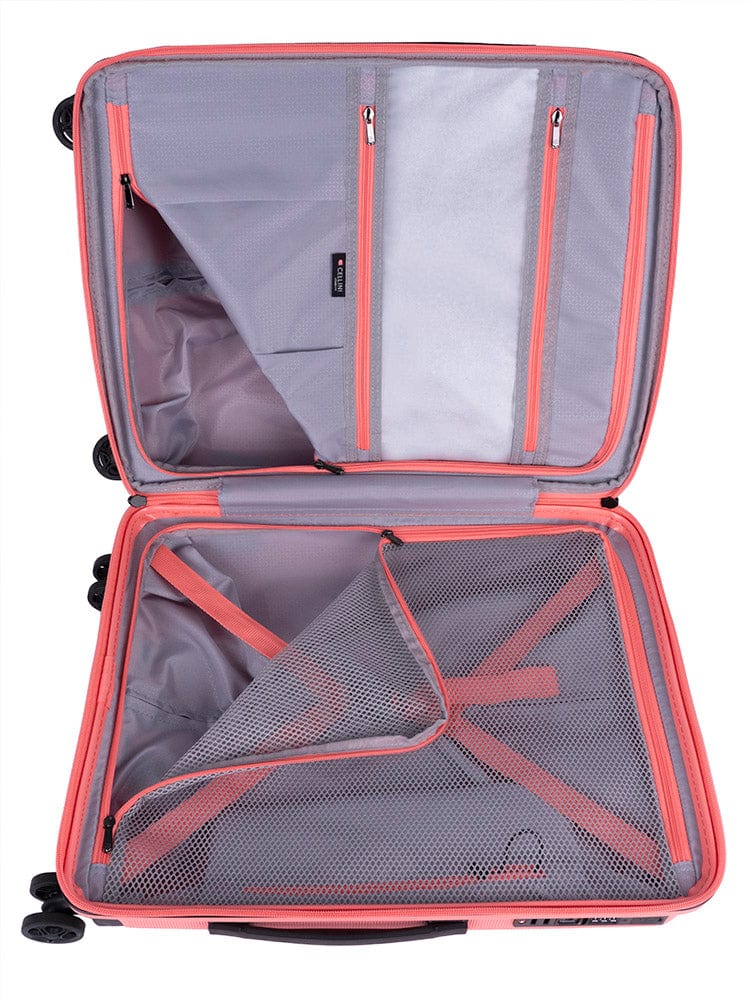 CELLINI Luggage & Bags Cellini Starlite 4 Wheel Carry On Trolley Salmon (7497416310873)