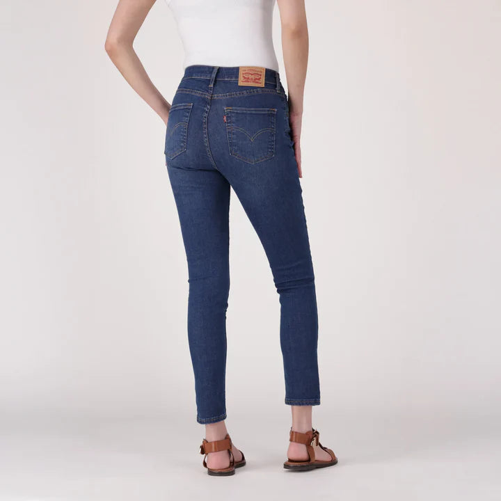 Levi's Women'S 721 High-Rise Skinny Jeans - Med Indigo - Worn In