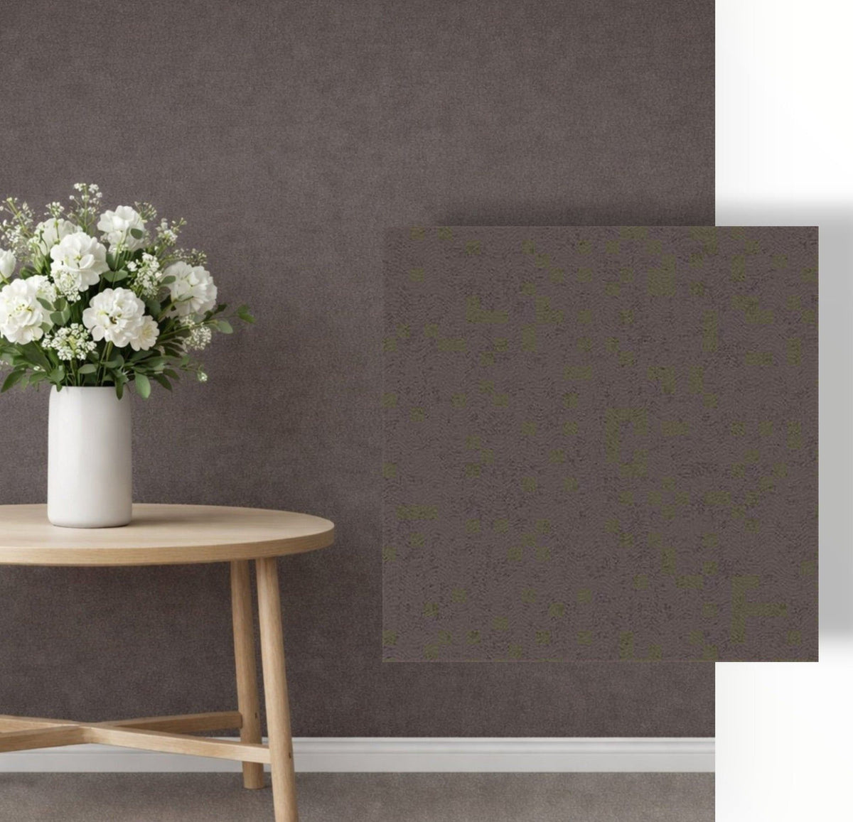Filigree Peat Wallpaper Roll 0.53 x 10.05m.
