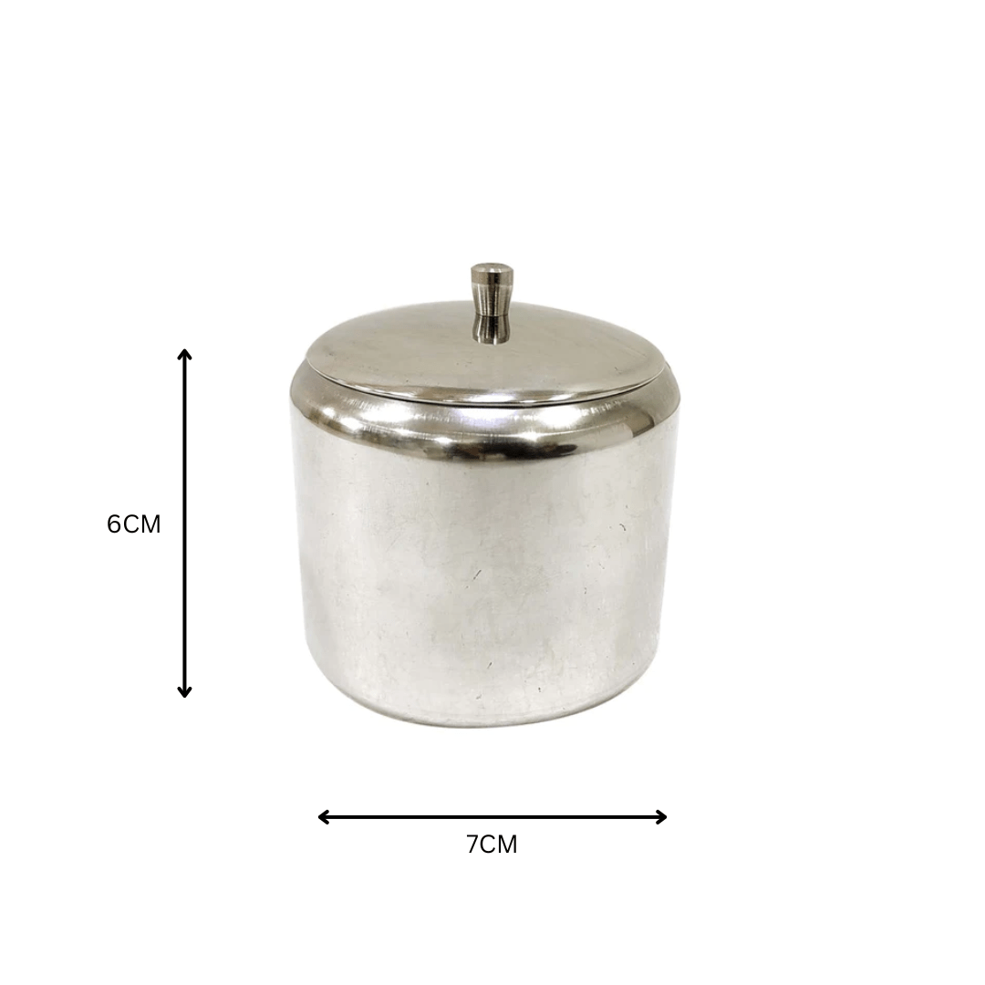 Stainless Steel Milk Jug Stainless Steel Sugar Pot With Lid 170ml SGN145 (7477665431641)