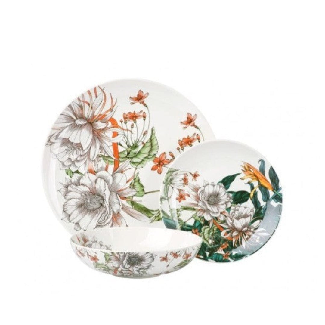 Maxwell & Williams Dinner Plate Maxwell & Williams Night Garden Coupe Dinner Set Flower 12 Piece II0093 (7150171586649)