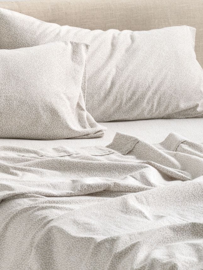 Linen House Duvet Cover 3/4 Linen House Sally Taupe Flannelette Sheet Set (7041348534361)