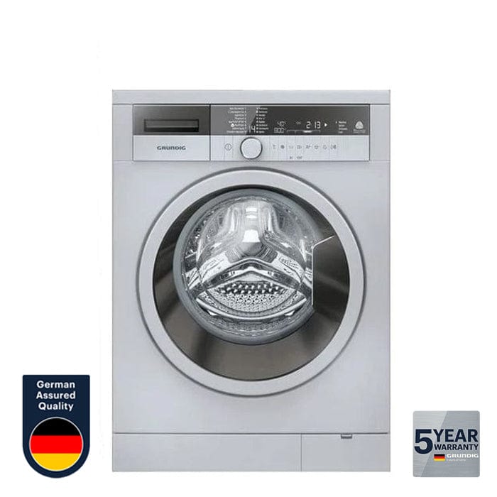 Grundig WASHING MACHINE Grundig 8Kg Silver Front Loader washing Machine GWN48430SC