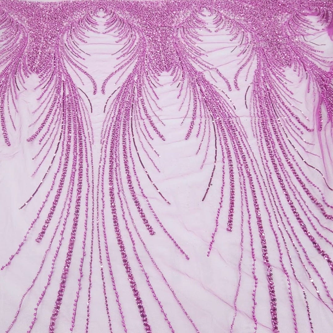 BRIDAL FABRIC Dress Fabrics Beaded Bridal Lace Fabric Amber 130cm (7526727581785)