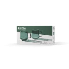 Maxwell & Williams MUGS Maxwell & Williams Blend Sala Glass Mug 400ML Set of 2 Gift Boxed LQ0094 (7315182616665)