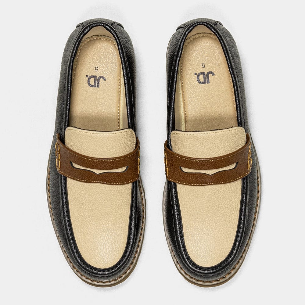 Jonathan D Jonathan D Penny Moccasin Black/Tan (7045624234073)