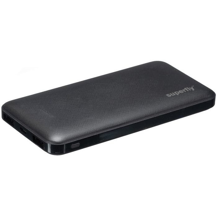 Superfly Power Bank Supa Fly 10000mAh Fast Charging Power Bank - Black