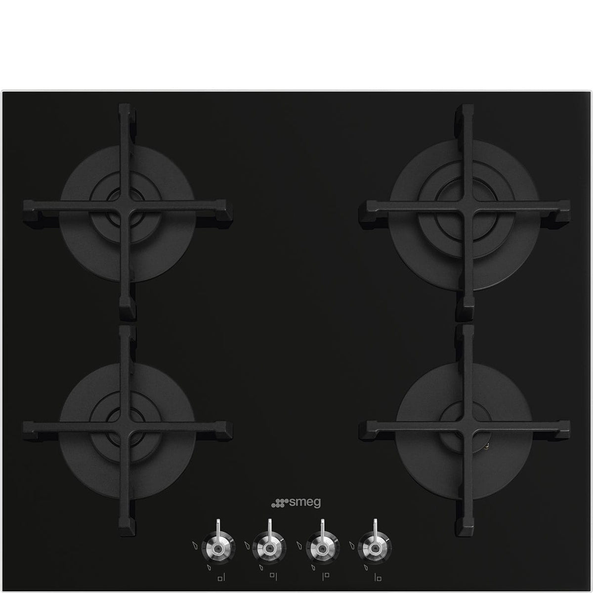 smeg Gas Hob Smeg 60cm Black Gas Hob PV364NSA (6984493858905)