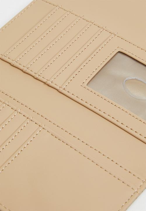 Guess PURSE Guess Tempe SLG Slim Clutch Taupe (7035273314393)