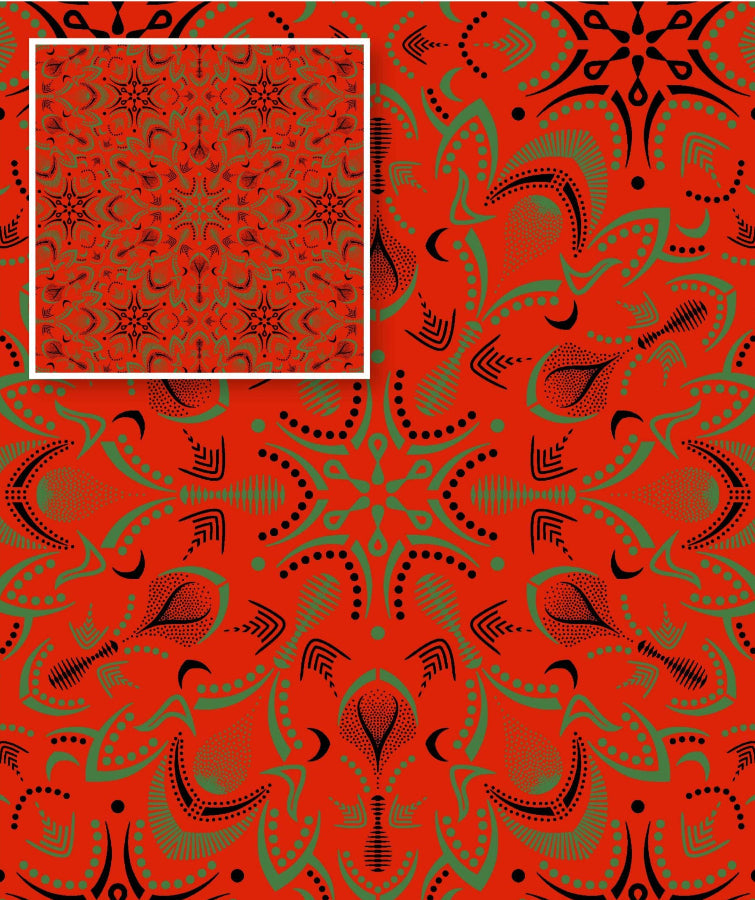 Original 3 Cat Fabric C/W16 DK Orange 90cm