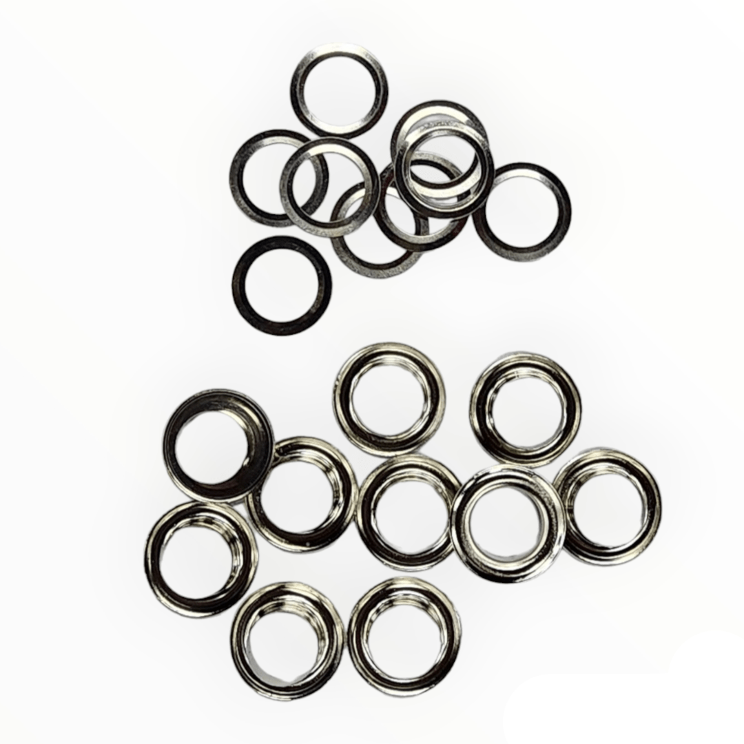 EYELIT HABBY Silver Eyelets With Washers 14mm (7524563550297)