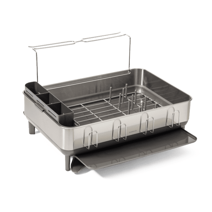 Olala BAKING Simplehuman Kt1154 Dish Rack With Steel Frame (7405402554457)