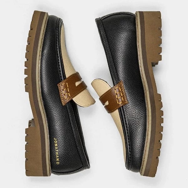 Jonathan D Jonathan D Penny Moccasin Black/Tan (7045624234073)