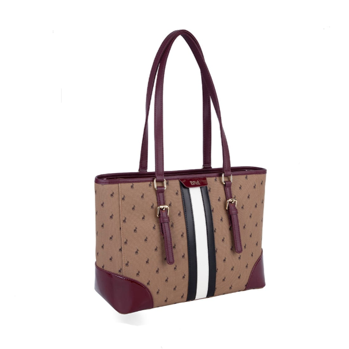 Polo Burgandy Polo Ladies Manhattan Shopper (7429550211161)