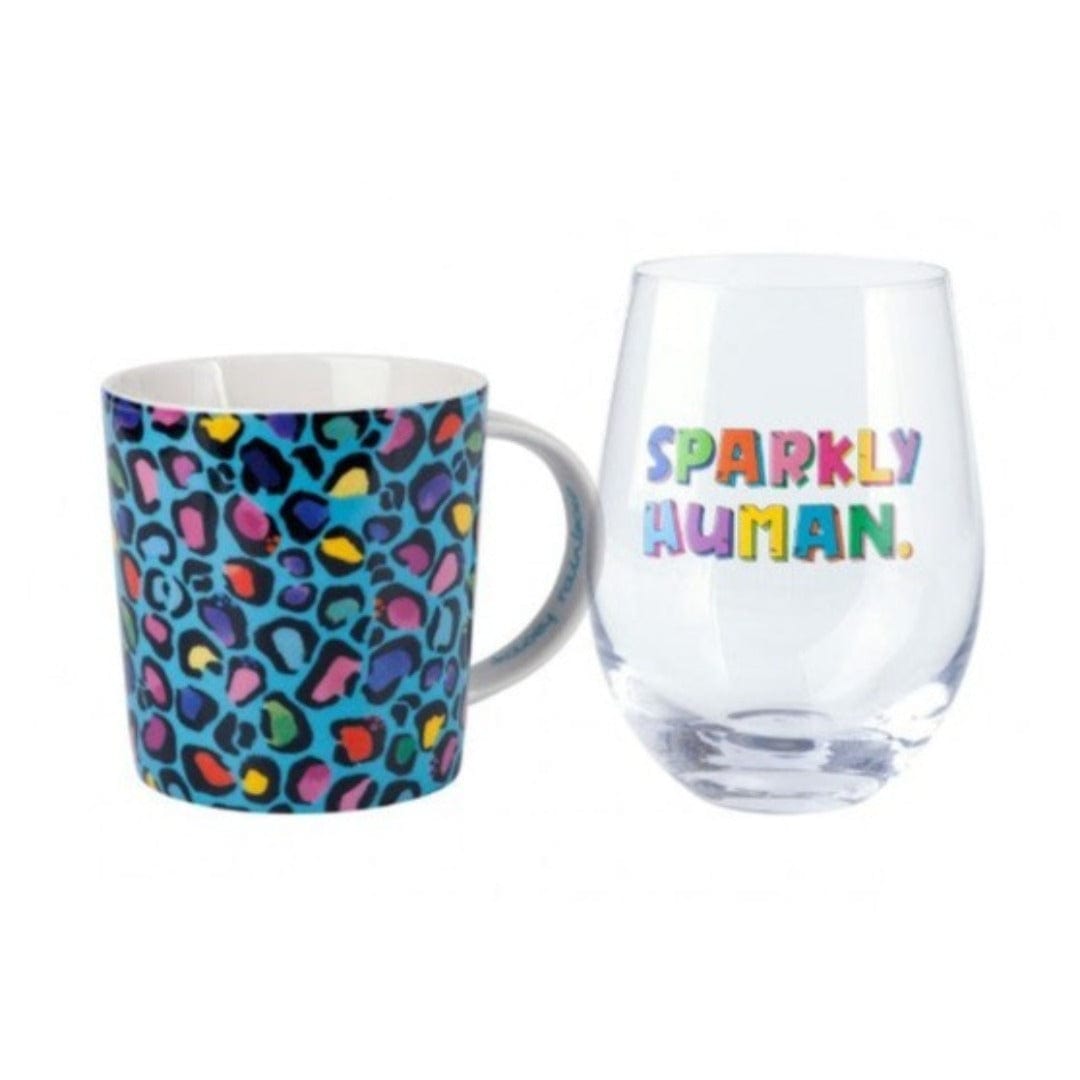 Maxwell & Williams MUG Maxwell & Williams Wild at Heart Mug & Glass Set Wild Blue 500ml DX1230 (7158877323353)