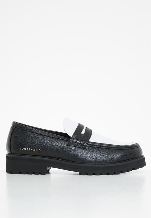 Jonathan D 8 Jonathan D Penny Moccasin Black/white (7045621579865)