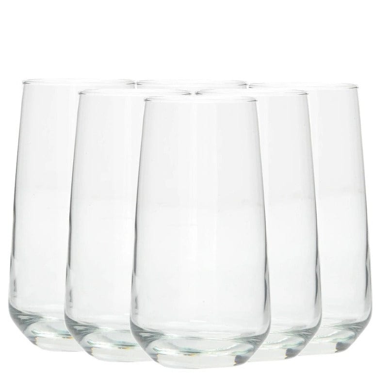 LAV GLASS Lav Lal Tumblers - Clear Set OF 6 (6576068853849)