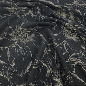Abaya Dress Fabrics Printed Metallic Embossed Abaya Fabric 160cm (7312763682905)