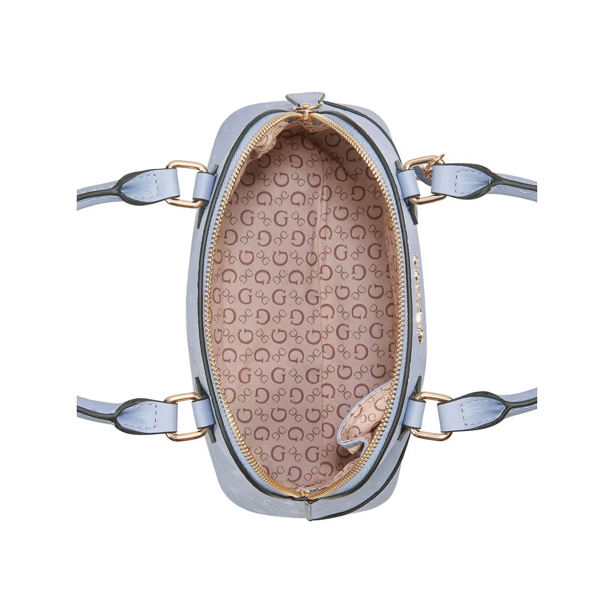 Guess Wisteria Textured Lexy Mini Top Zip Crossbody Bag (8040690384985)