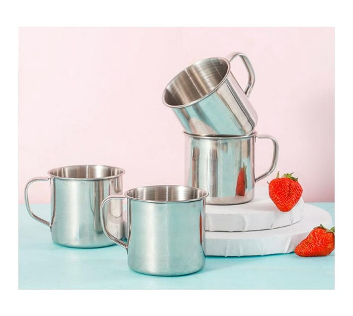 Stainless Steel Kitchen Stainless Steel Double Wall Mug 8cm (7303689240665)