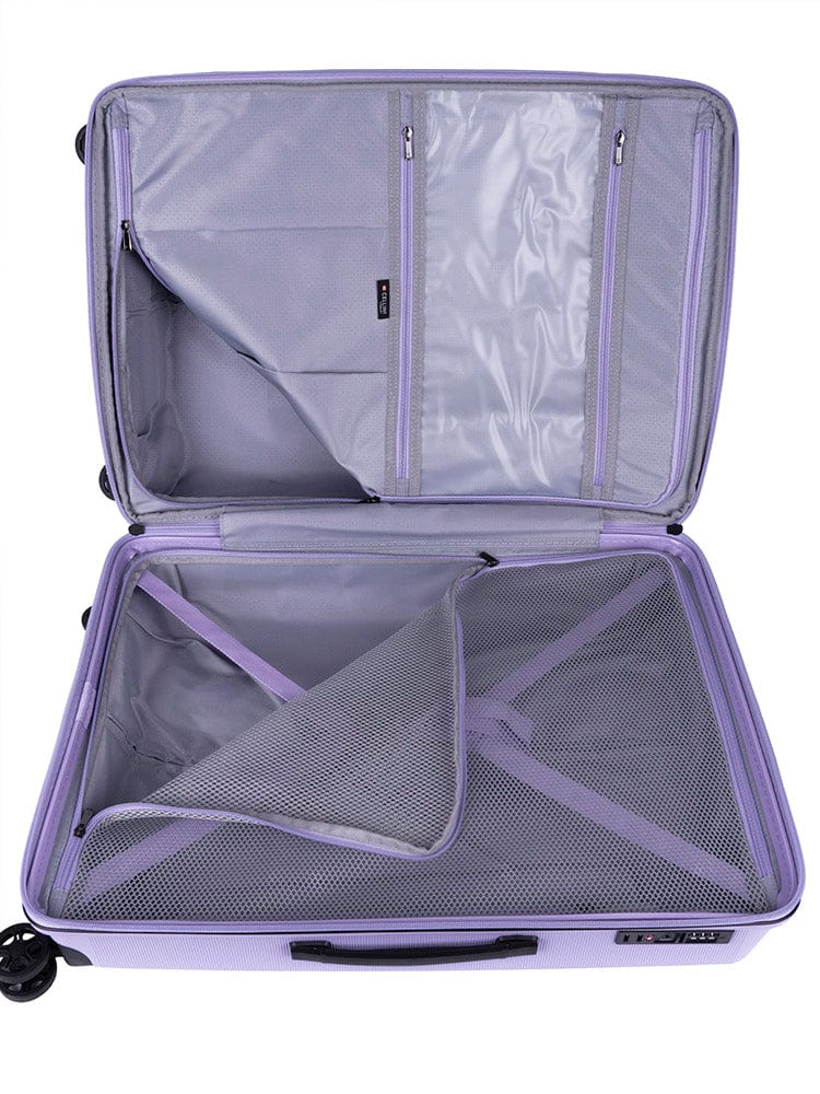 CELLINI Luggage & Bags Cellini Starlite Medium 4 Wheel Trolley Case Lilac (7497421553753)
