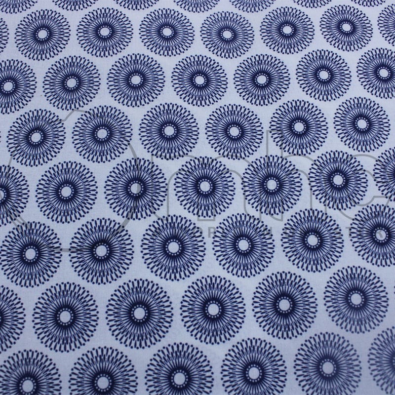 Shwe Shwe Dress Fabrics Original 3 Cats Fabric C/w 99 Blue H1466 (6597232623705)