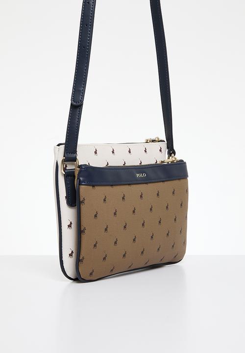 Polo Ladies Handbags Polo Pennsula Double Pocket Sling Bag Navy