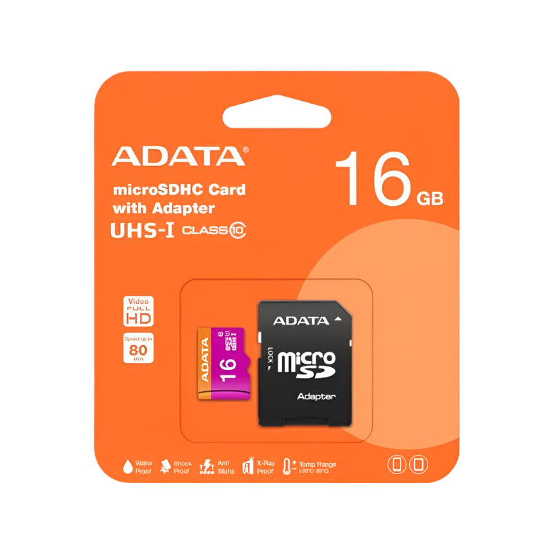 ADATA Memory card 16GB Adata Class 10 Micro SDHC