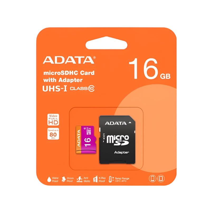ADATA Memory card 16GB Adata Class 10 Micro SDHC (7610853523545)