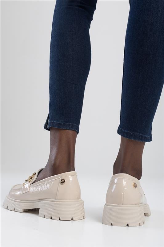 Sissy Boy LADIES SHOES Sissy Boy Bold Type Platform Loafer Cream (7137907834969)