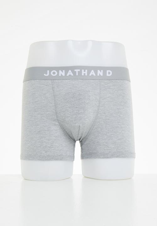 Jonathan D Underwear Jonathan D 2 Pack Trunks with elasticated waistband - Grey &Navy (7152162799705)
