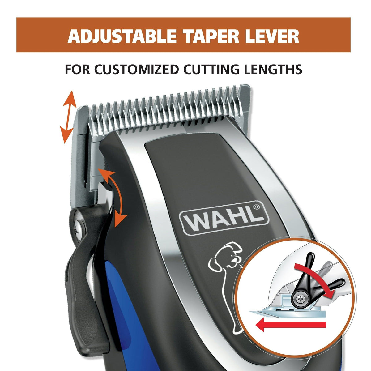 Wahl Pet-Pro Plus Corded Pet Hair Clipper Kit 8-Piece 3026759.