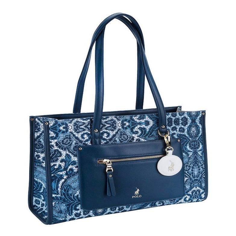 Polo Ladies Handbags Polo Bedford Tote Navy POS454106 (7229954818137)