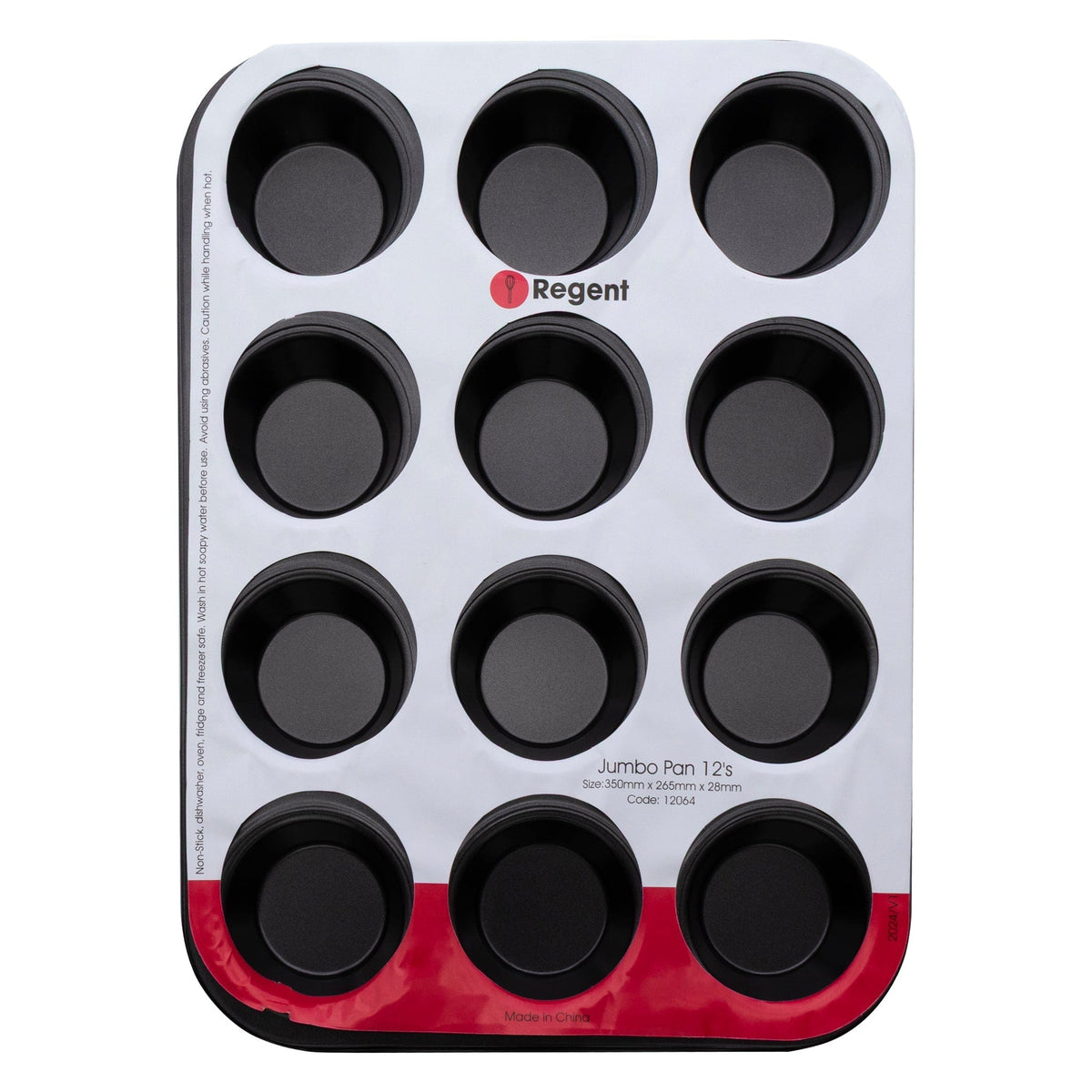 Regent Muffin Pan Regent Bakeware Muffin Pan 12 Cup 350X265X28mm 12064