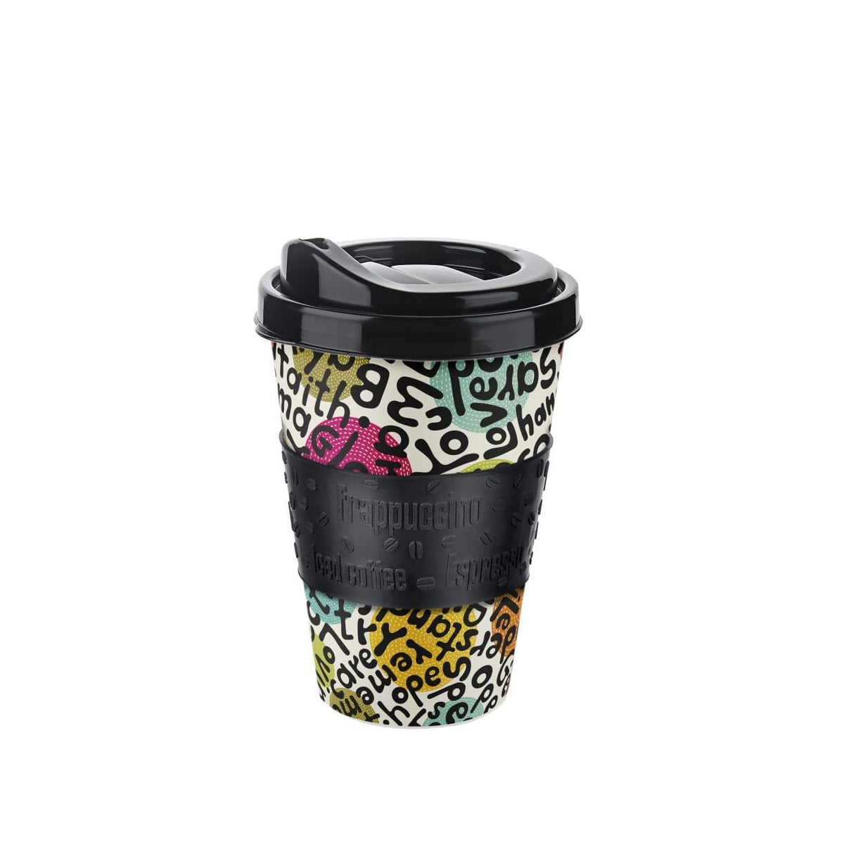Titiz Plasticware Titiz Sleeve Coffee Cup 400ML (4768551469145)
