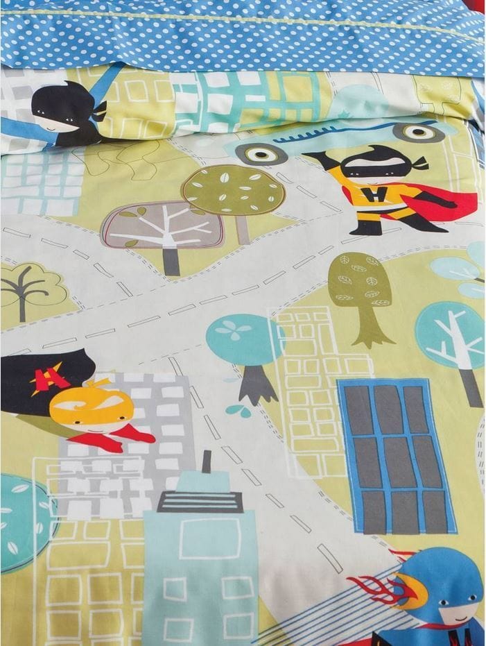 Linen House Duvet Cover Linen House Hiccups I Am Super Duvet Cover Set (7291626389593)