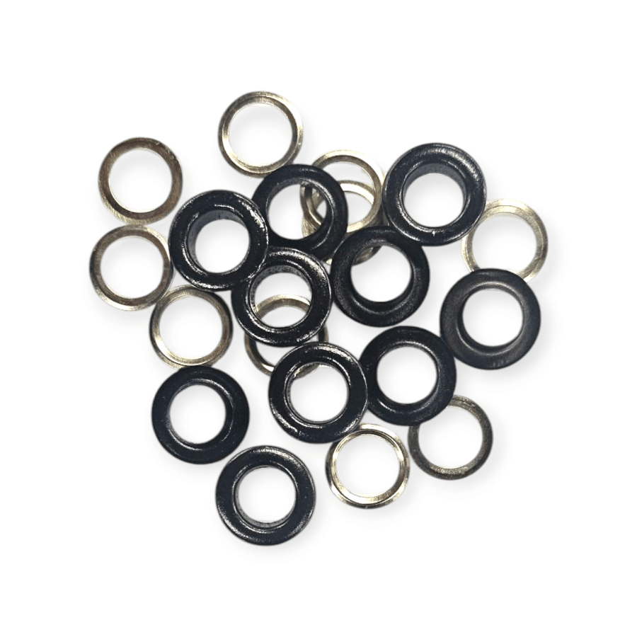 MHC Eyelet Rings Black Metal Eyelets W/Washer 10x16mm