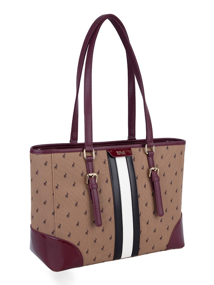 Polo Burgandy Polo Ladies Manhattan Shopper (7429550211161)